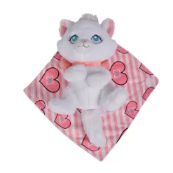 Disney Marie Le Chat Peluche Couverture Rose Blanc Coeur