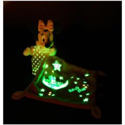 Disney Minnie La Souris Peluche Avec Doudou Luminescent Rose 25 Cm -Disney 2 11