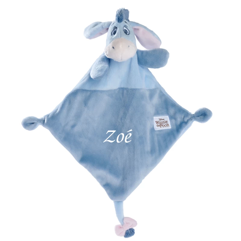 Disney - Bourriquet L'âne - Doudou Plat Bleu 25 Cm 1 Disney - Bourriquet L'âne - Doudou Plat Bleu 25 Cm