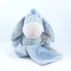 Disney Bourriquet L'âne Peluche Avec Mouchoir Bleu