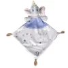Disney - Dumbo L'éléphant - Doudou Plat Bleu Blanc 25 Cm