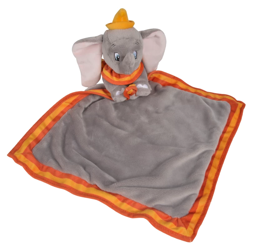 Disney Dumbo L'éléphant Grand Doudou Plat Gris Orange Jaune 1 Disney Dumbo L'éléphant Grand Doudou Plat Gris Orange Jaune