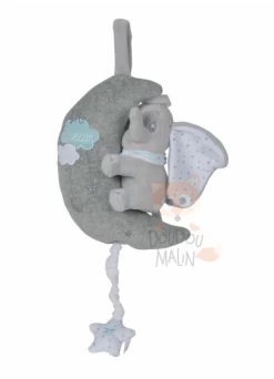 Disney Dumbo L'éléphant Boîte à Musique Gris Bleu Lune Big Dream