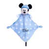 Disney - Mickey La Souris - Doudou Plat Luminescent Bleu 25 Cm