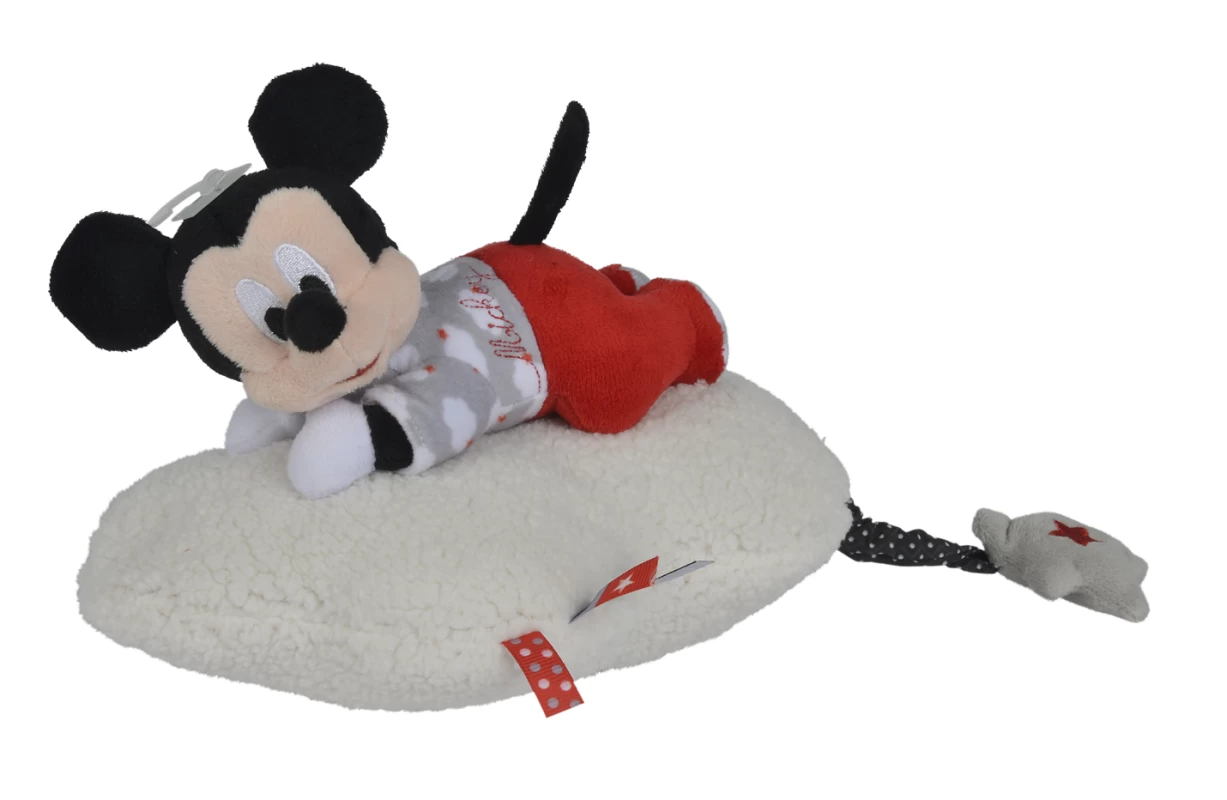 Disney Mickey La Souris Boîte à Musique Nuage Rouge Beige 25 Cm 1 Disney Mickey La Souris Boîte à Musique Nuage Rouge Beige 25 Cm