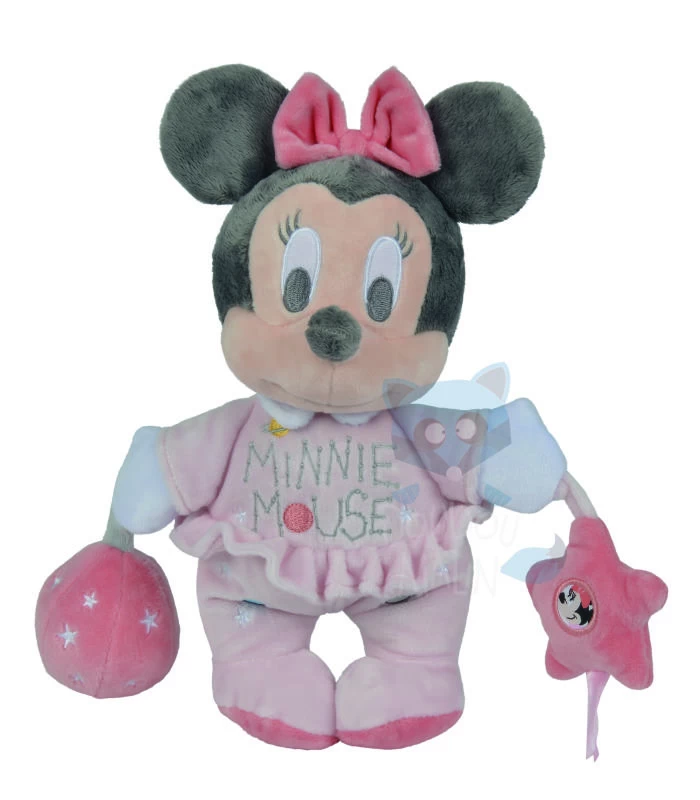 Disney - Minnie La Souris - Peluche D'éveil Rose Planète 25 Cm 1 Disney - Minnie La Souris - Peluche D'éveil Rose Planète 25 Cm