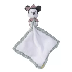 Disney - Minnie La Souris - Doudou Tricot Blanc Gris 30 Cm