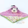 Disney Minnie La Souris Doudou Attache-sucette Rose Vert