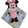 Disney Minnie La Souris Peluche Couverture Rose Bleu Noeud