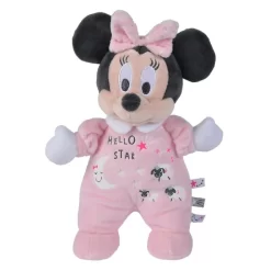 Disney Minnie La Souris Peluche Luminescente Rose 25 Cm