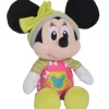 Disney Minnie La Souris Peluche Pyjama Rose 25 Cm