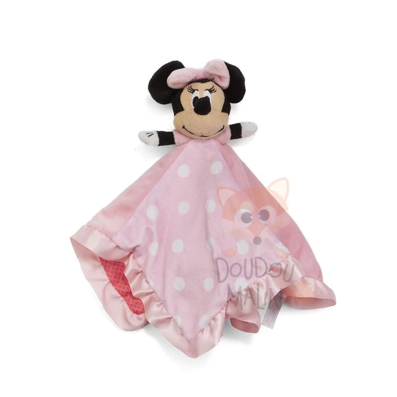 Disney Minnie La Souris Doudou Plat Rose Blanc Pois 1 Disney Minnie La Souris Doudou Plat Rose Blanc Pois