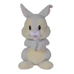 Disney Panpan Le Lapin Peluche Tricot Gris 25 Cm