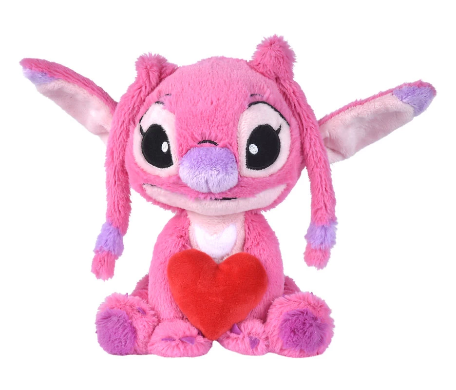 Disney Peluche Angel Avec Coeur Rose Rouge 25 Cm 1 Disney Peluche Angel Avec Coeur Rose Rouge 25 Cm