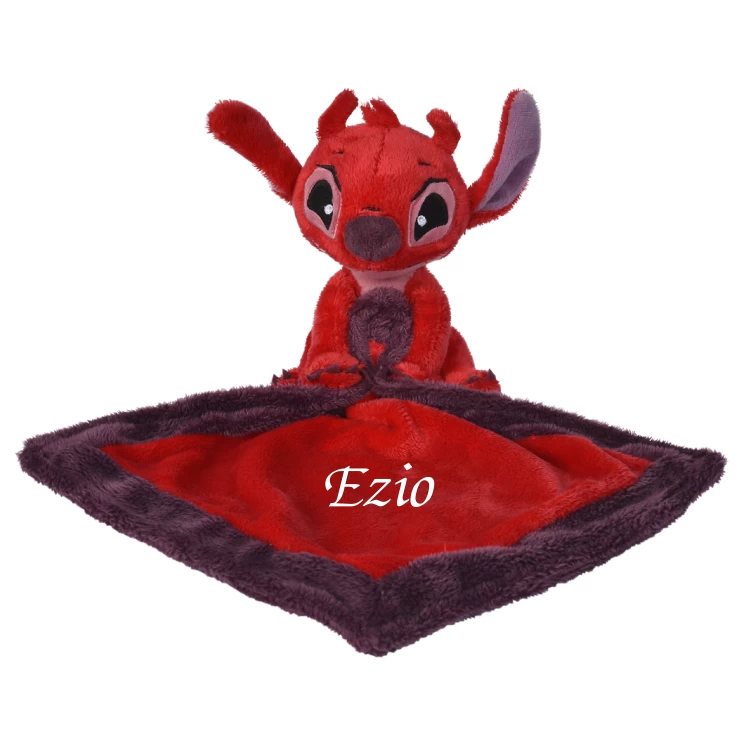 Disney Stitch Leroy Doudou Mouchoir Rouge 40 Cm 1 Disney Stitch Leroy Doudou Mouchoir Rouge 40 Cm