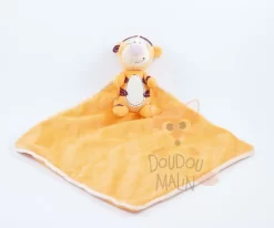 Disney Tigrou Doudou Plat Losange Orange
