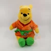 Disney - Winnie L'ourson - Peluche Peignoir Orange Vert Bulle 30 Cm
