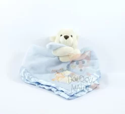 Disney Winnie L'ourson Doudou Plat Bleu Friends Are For Hugging 30 Cm