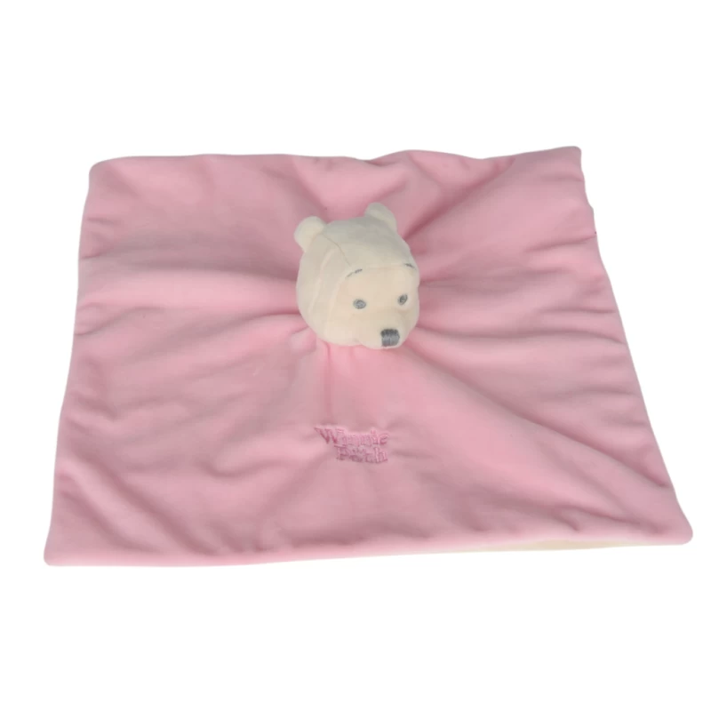 Disney Winnie L'ourson Doudou Plat Rose 1 Disney Winnie L'ourson Doudou Plat Rose